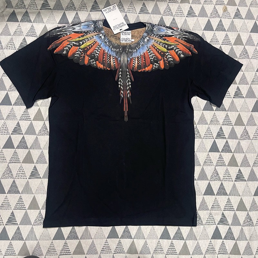 Marcelo Burlon County of Milan Black Tee